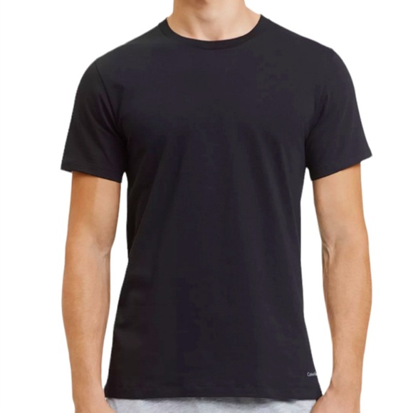 Calvin Klein men’s classic black crewneck stretch short sleeve tee size small - Picture 1 of 7